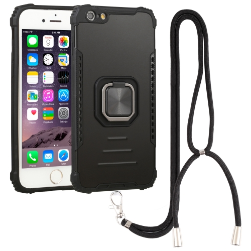 

Lanyard Aluminum TPU Case For iPhone 6 Plus & 6s Plus(Black)