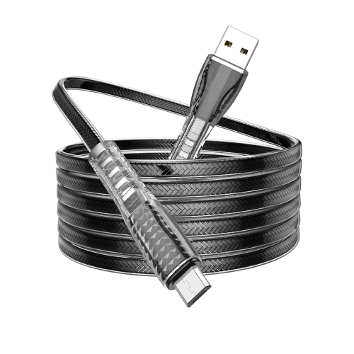 

Borofone BU31 1.2m 2.4A USB to Micro USB Jelly Braided Charging Data Cable(Black)