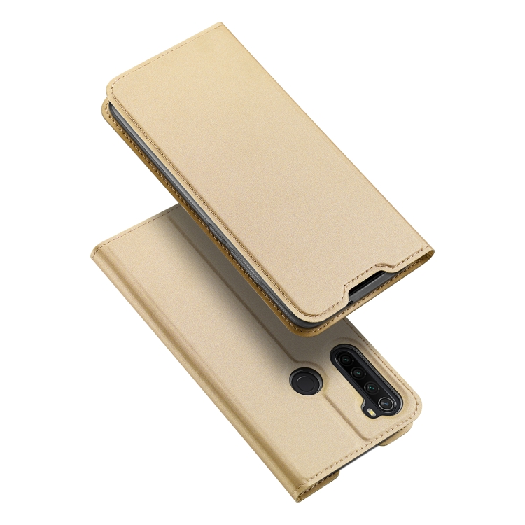 

For Xiaomi Redmi Note 8 DUX DUCIS Skin Pro Series Horizontal Flip PU + TPU Leather Case, with Holder & Card Slots(Gold)