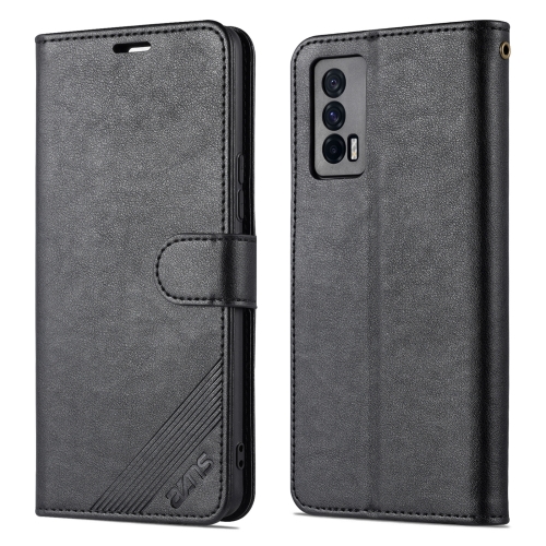 

For vivo iQOO Neo5 AZNS Sheepskin Texture Flip Leather Phone Case(Black)