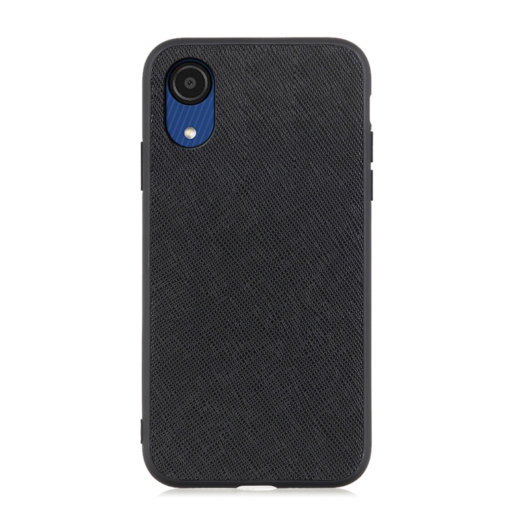 

For Samsung Galaxy A03 Core Cross Texture Leather Phone Case(Black)