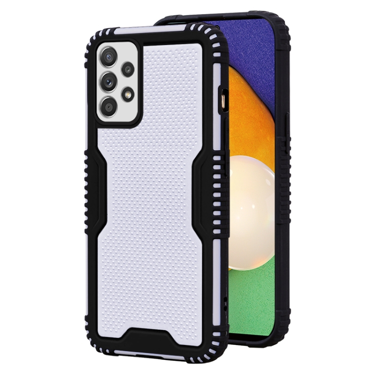 

For Samsung Galaxy A52 Two-color PC + TPU Phone Case(Black)