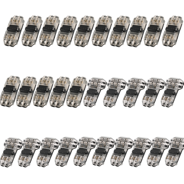 

A6537 30 in 1 Car T-type + H-typeTransparent Stripping-free Terminal Block