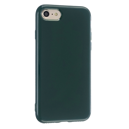 

For iPhone 8 / 7 2.0mm Thick TPU Candy Color Protective Case(Dark Green)