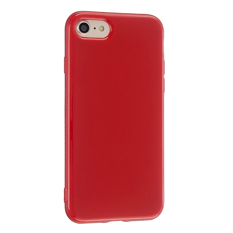 

For iPhone SE 2020 / 8 / 7 2.0mm Thick TPU Candy Color Protective Case(Red)