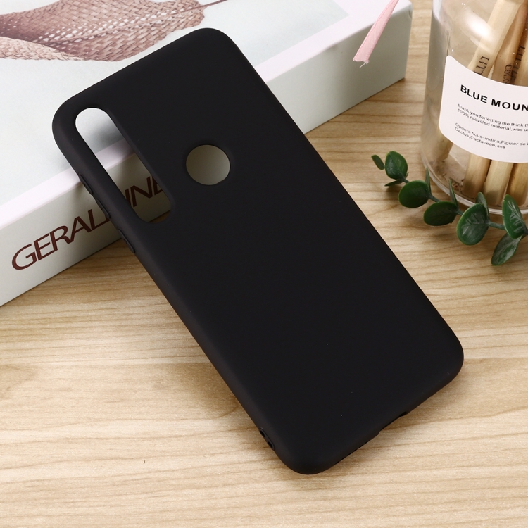 

For Motorola G8 Play / One Macro Solid Color Liquid Silicone Shockproof Coverage Case(Black)