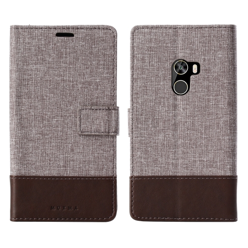 

For Xiaomi Mi Mix MUMXA MX102 Horizontal Flip Canvas Stitching Leather Case with Holder & Card Slots & Wallet(Brown)