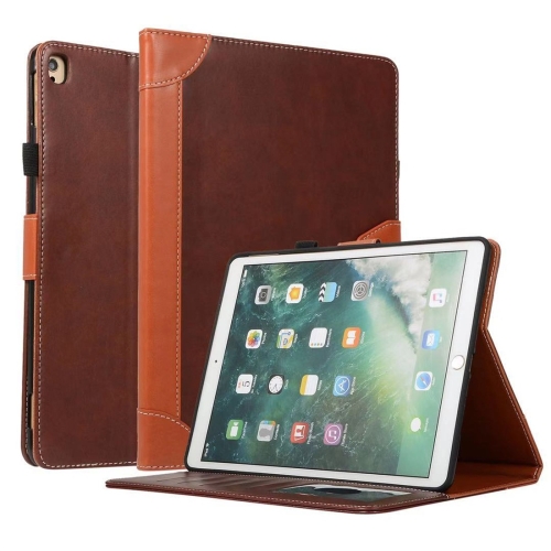 

For iPad Mini 1 / 2 / 3 / 4 / 5 Business Book Style Horizontal Flip Leather Case with Holder & Card Slots & Wallet(Brown)