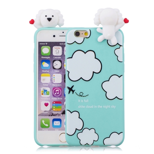 

For iPhone 6 Plus Shockproof Cartoon TPU Protective Case(Clouds)