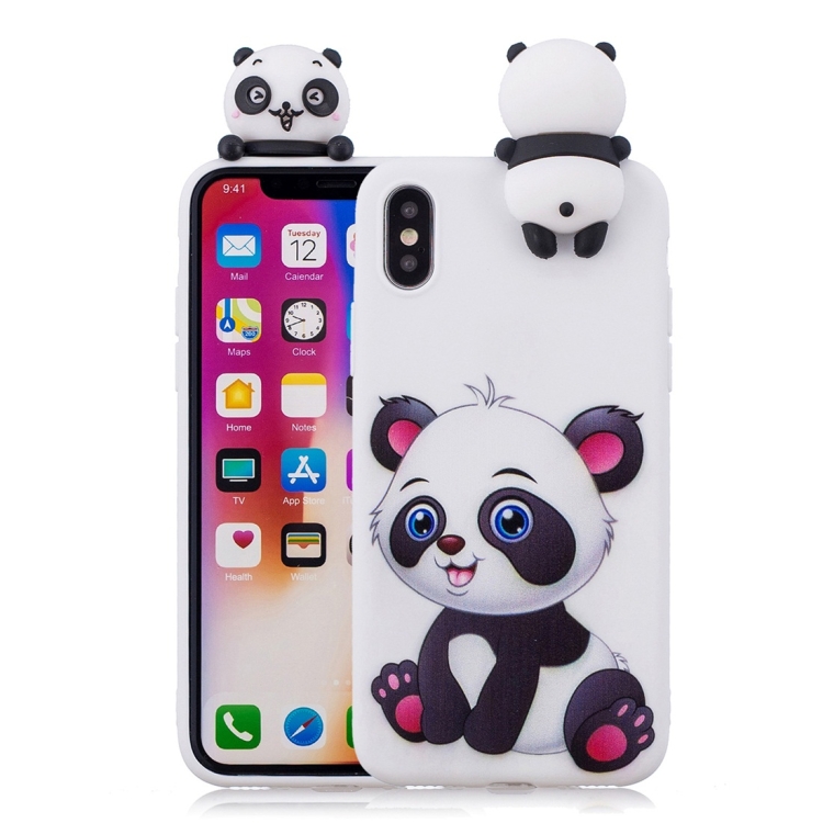 

For iPhone X / XS Shockproof Cartoon TPU Protective Case(Panda)