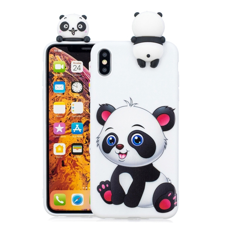 

For iPhone XS Max Shockproof Cartoon TPU Protective Case(Panda)