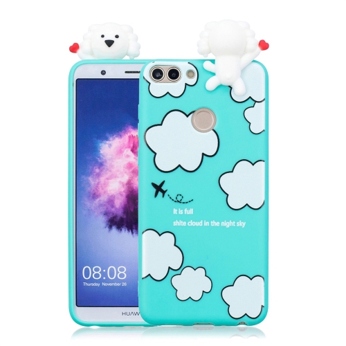 

For Huawei Enjoy 7s Shockproof Cartoon TPU Protective Case(Clouds)