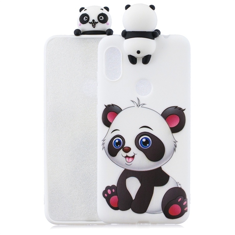 

For Xiaomi Redmi Note 6 Shockproof Cartoon TPU Protective Case(Panda)