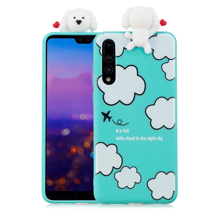 

For Huawei P20 Pro Shockproof Cartoon TPU Protective Case(Clouds)