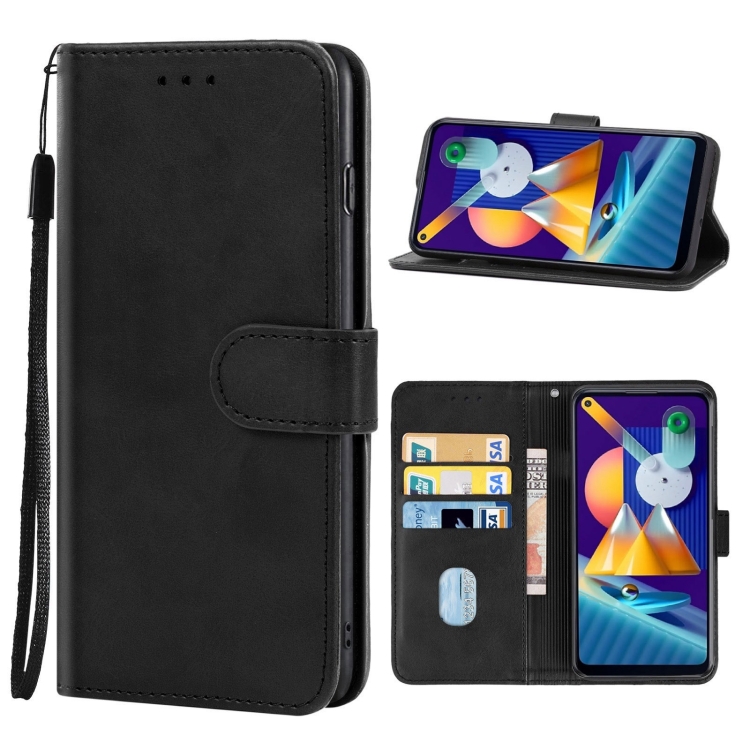 

Leather Phone Case For Samsung Galaxy M11(Black)