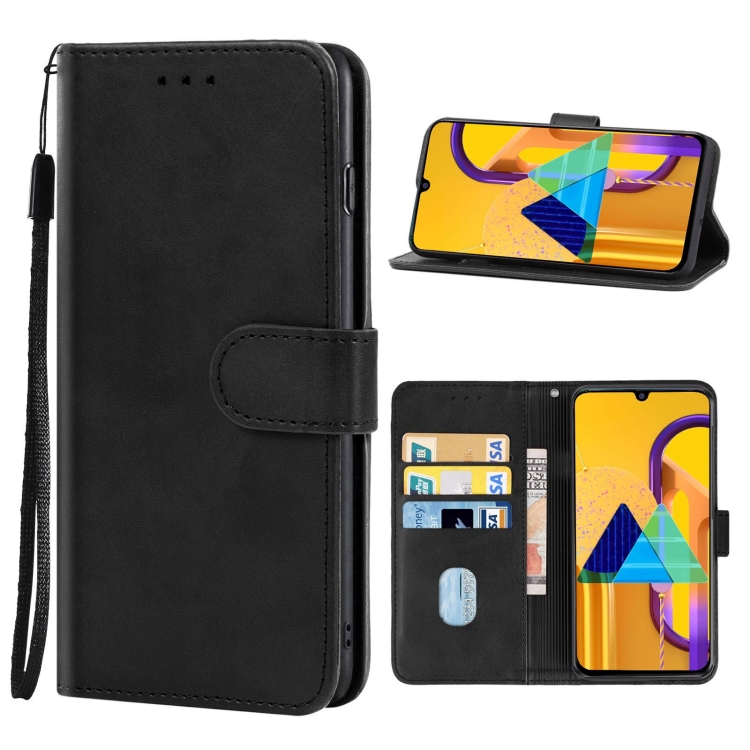 

Leather Phone Case For Samsung Galaxy M30s(Black)