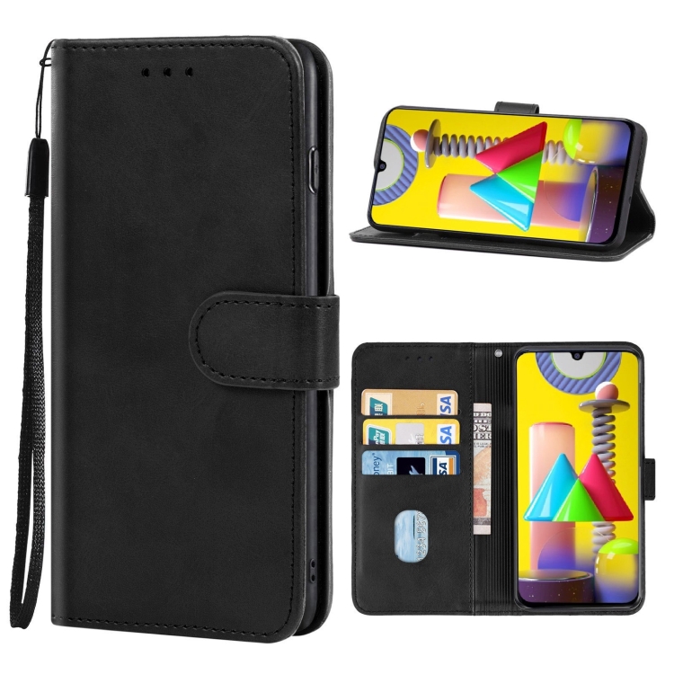 

Leather Phone Case For Samsung Galaxy M31(Black)