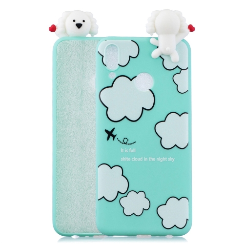 

For Huawei Y9 (2019) Shockproof Cartoon TPU Protective Case(Clouds)