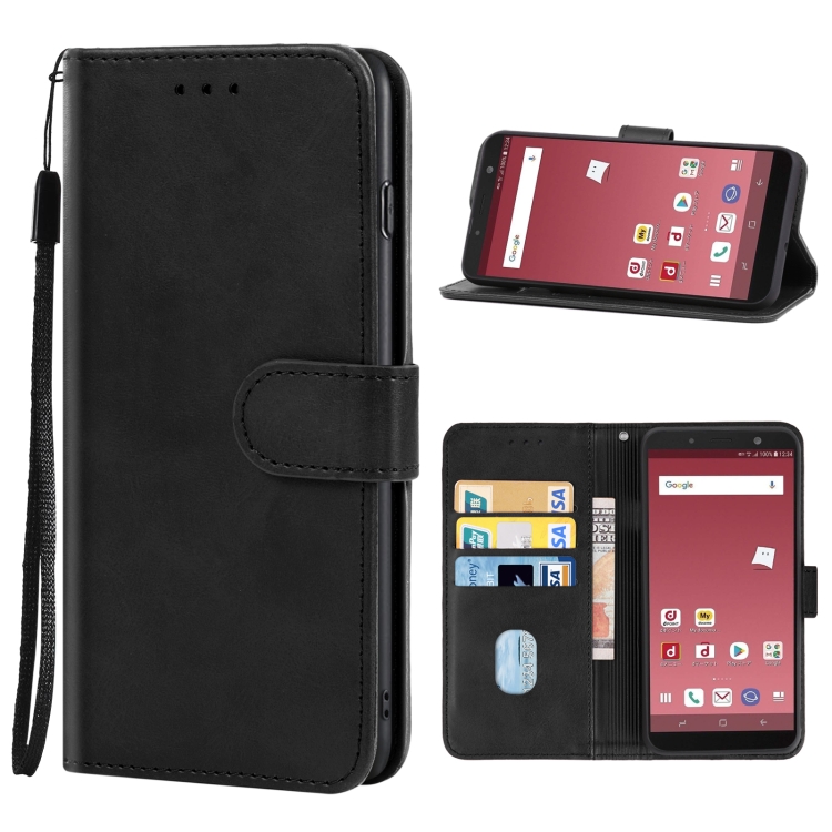 

Leather Phone Case For Samsung Galaxy Feel 2(Black)