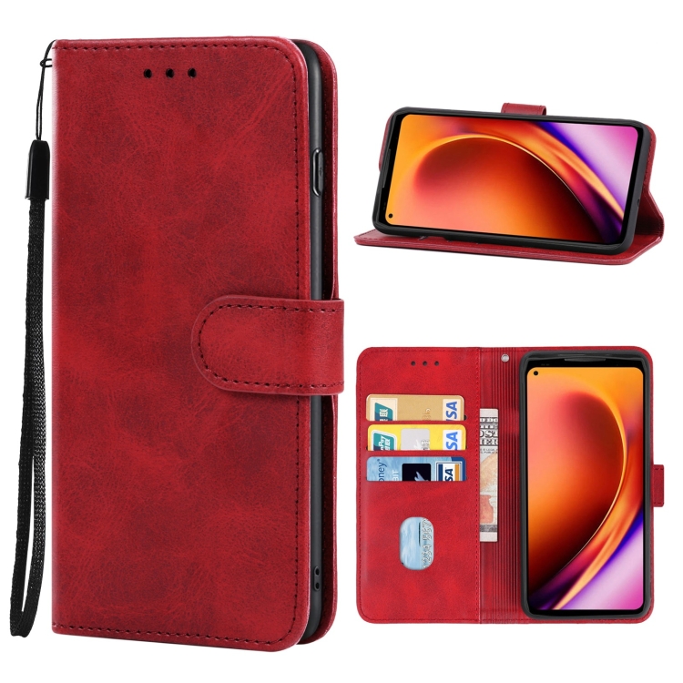 

Leather Phone Case For Ulefone Armor 13(Red)