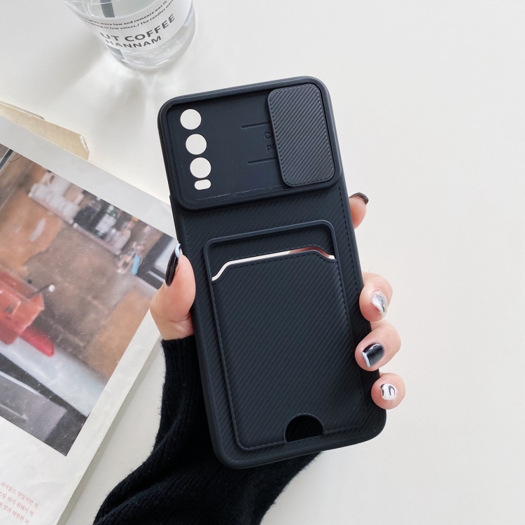 

For vivo Y20 Sliding Camshield Card TPU + PC Case(Black)