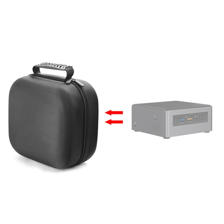 

For Intel NUC 7i7BNH/7i3BNK Mini PC Protective Storage Bag(Black)