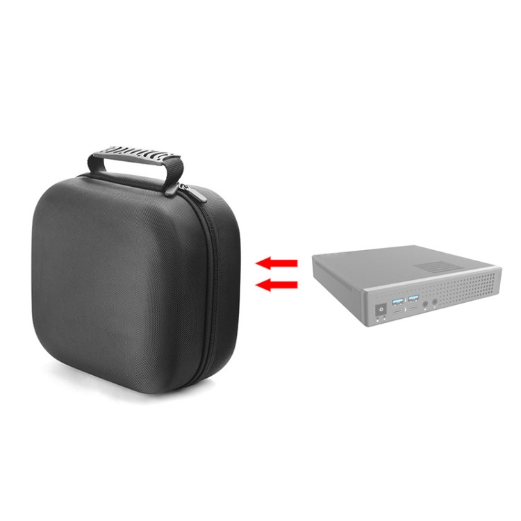 

For Topfeel T80M Mini PC Protective Storage Bag(Black)