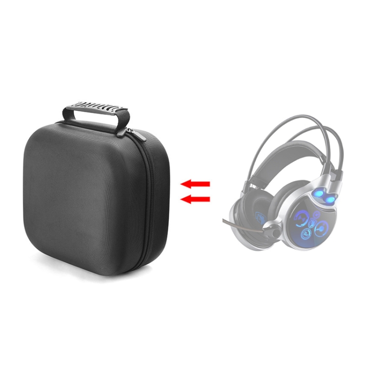 

For Sades SA908 Headset Protective Storage Bag(Black)