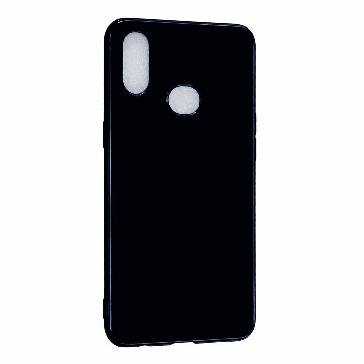 

For Galaxy A10s 2.0mm Thick TPU Candy Color Protective Case(Black)