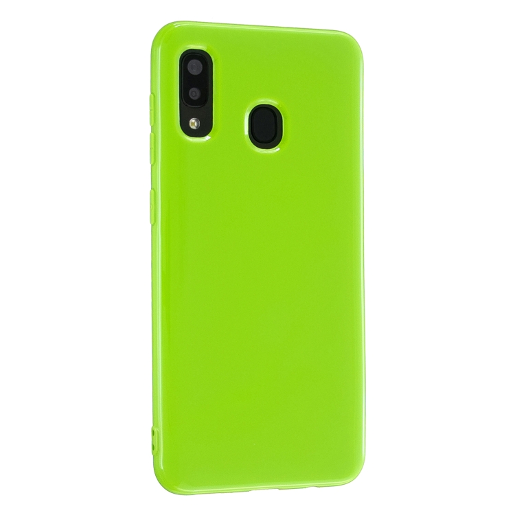 

For Galaxy A30 / A20 2.0mm Thick TPU Candy Color Protective Case(Green)