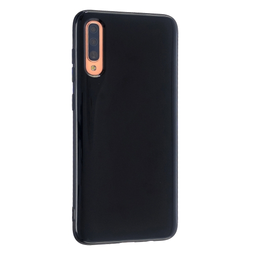 

For Galaxy A50 2.0mm Thick TPU Candy Color Protective Case(Black)