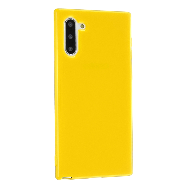 

For Galaxy Note 10 2.0mm Thick TPU Candy Color Protective Case(Yellow)
