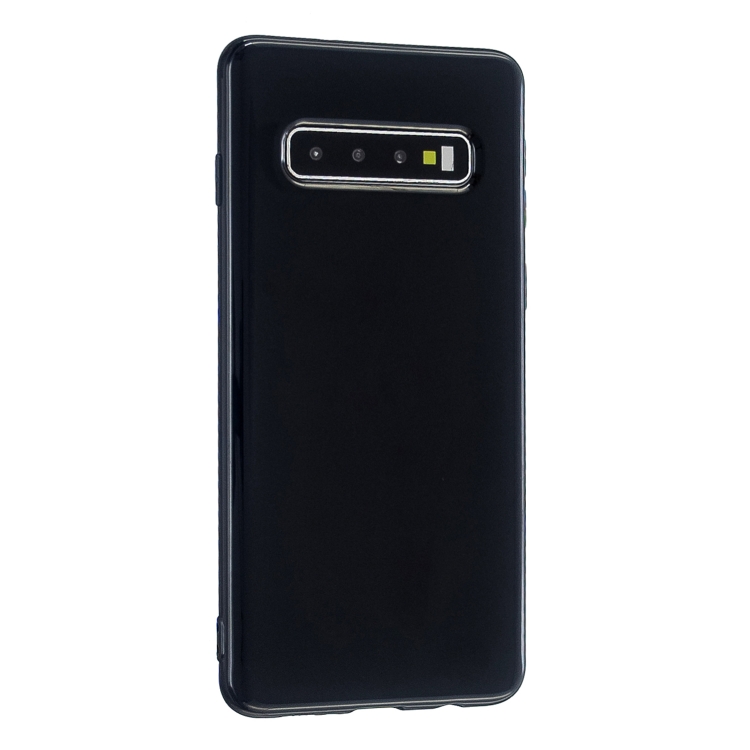

For Galaxy S10 Plus 2.0mm Thick TPU Candy Color Protective Case(Black)