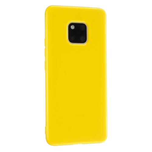 

For Huawei Mate 20 Pro 2.0mm Thick TPU Candy Color Protective Case(Yellow)