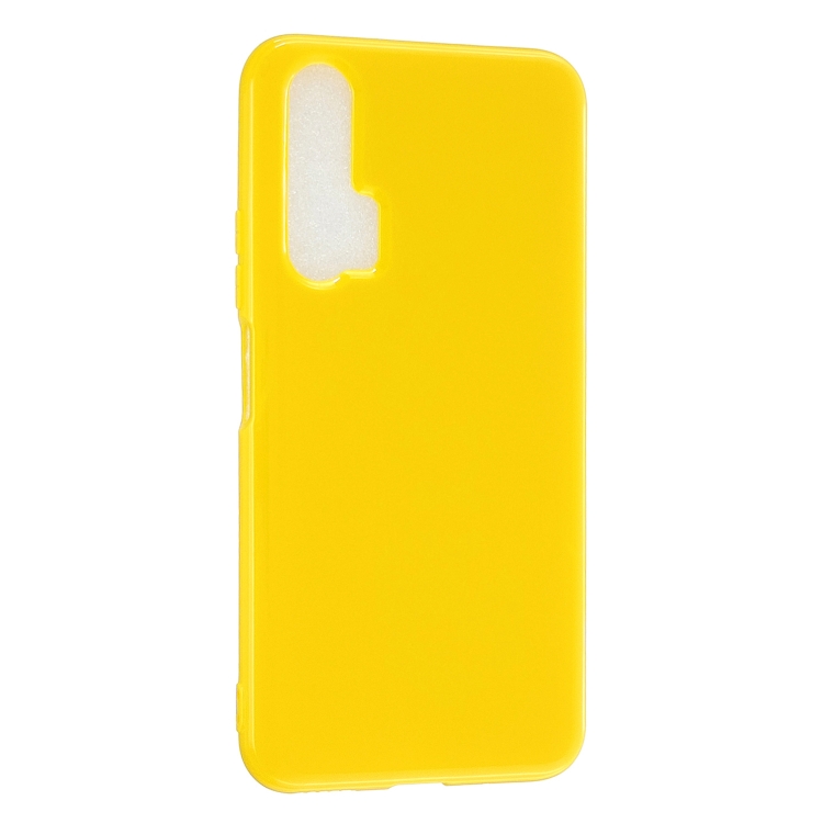 

For Huawei Honor 20 Pro 2.0mm Thick TPU Candy Color Protective Case(Yellow)