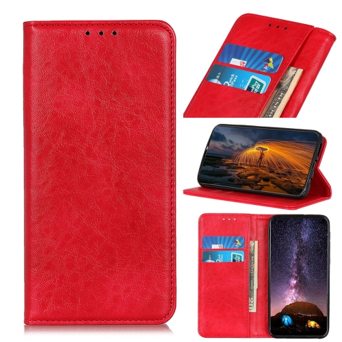 

For Motorola Edge X30 Magnetic Crazy Horse Texture Horizontal Flip Leather Phone Case(Red)