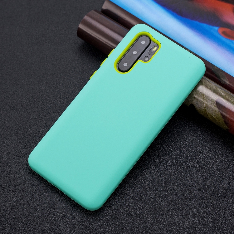 

For Huawei P30 Pro 3 in 1 Shockproof PC + Silicon Case(Light Blue)
