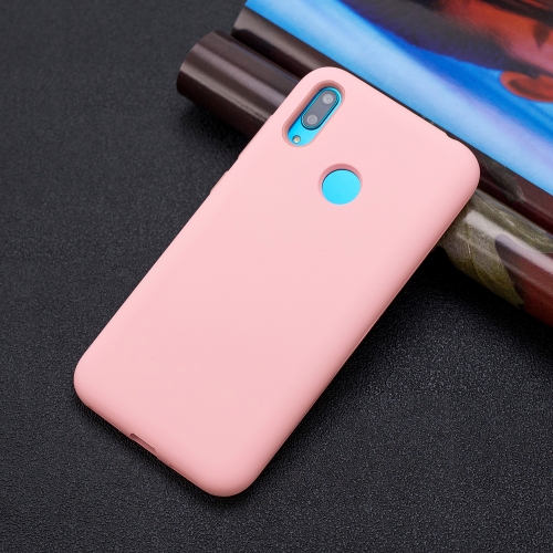 

For Huawei Y6 (2019) 3 in 1 Shockproof PC + Silicon Case(Pink)