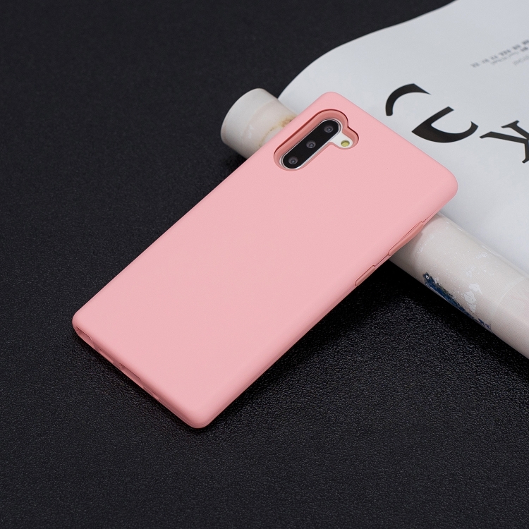 

For Galaxy Note10 3 in 1 Shockproof PC + Silicon Case(Pink)