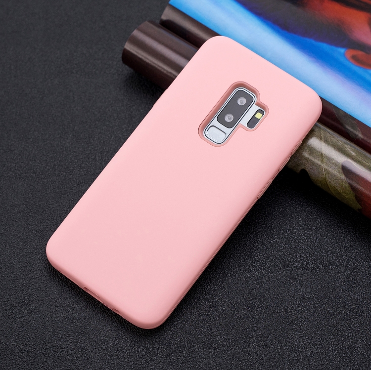 

For Galaxy S9+ 3 in 1 Shockproof PC + Silicon Case(Pink)