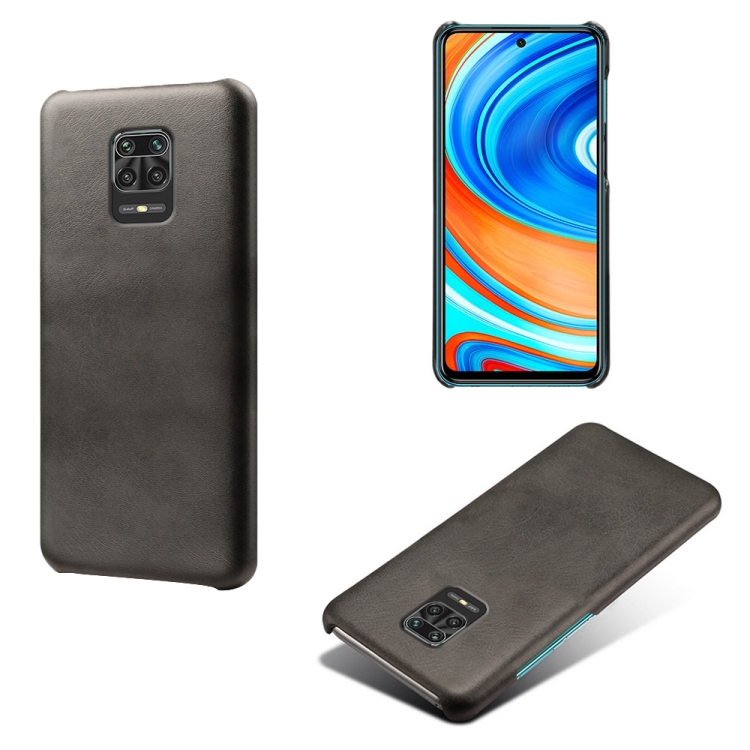 

For Xiaomi Redmi Note 9 Pro Max / Note 9s Calf Texture PC + PU Phone Case(Black)