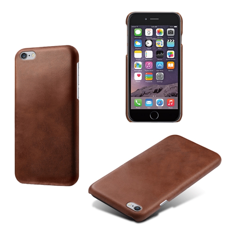 

Calf Texture PC + PU Phone Case For iPhone 6 Plus & 6s Plus(Brown)