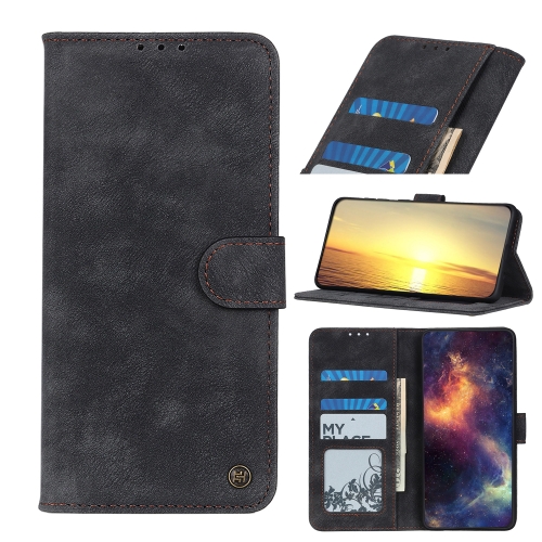 

For OPPO Reno7 5G Antelope Texture Magnetic Buckle Leather Phone Case(Black)