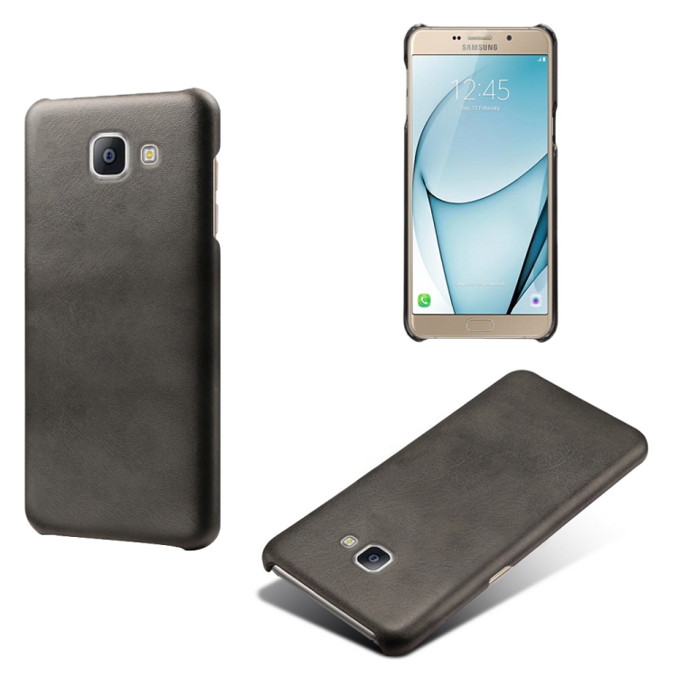 

Calf Texture PC + PU Phone Case For Samsung Galaxy A9 Pro(Black)