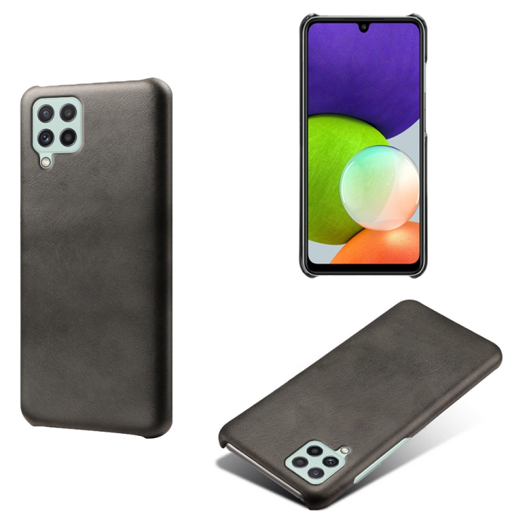 

Calf Texture PC + PU Phone Case For Samsung Galaxy A22 4G(EU)(Black)