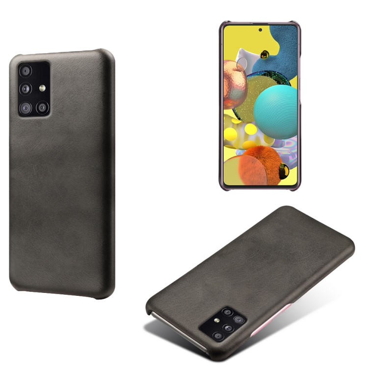 

Calf Texture PC + PU Phone Case For Samsung Galaxy A51 5G(Black)