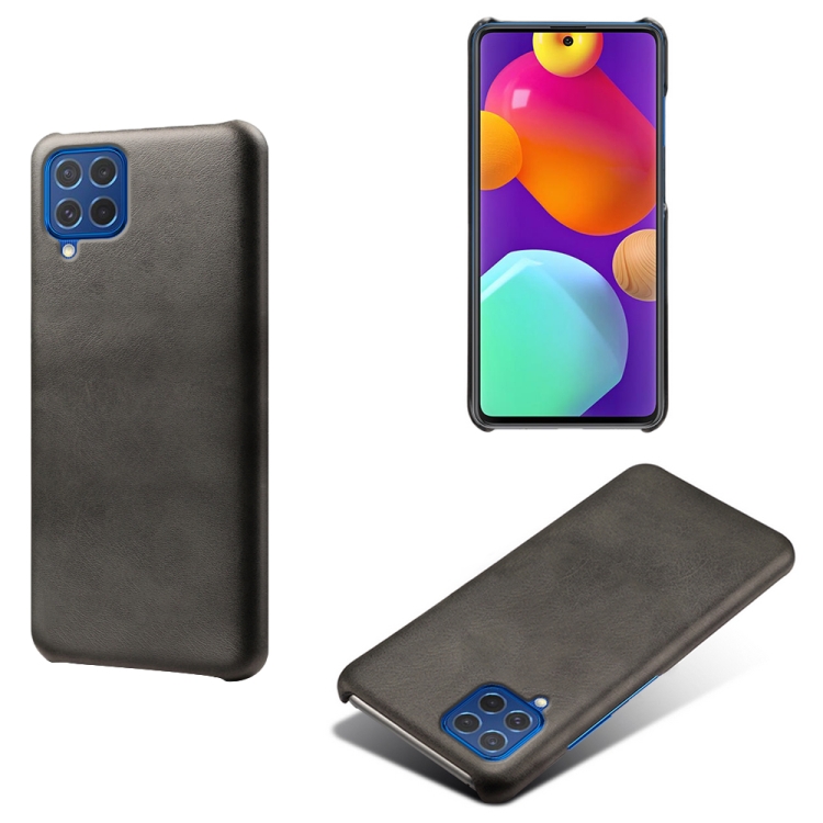 

For Samsung Galaxy F62 / M62 Calf Texture PC + PU Phone Case(Black)