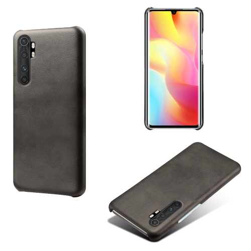 

For Xiaomi Mi Note 10 Lite Calf Texture PC + PU Phone Case(Black)