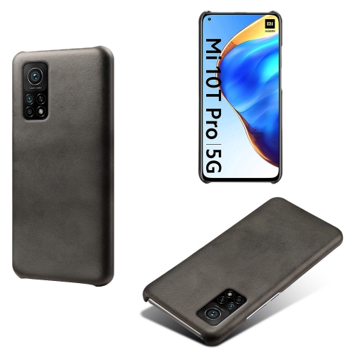 

For Xiaomi Mi 10T 5G Calf Texture PC + PU Phone Case(Black)