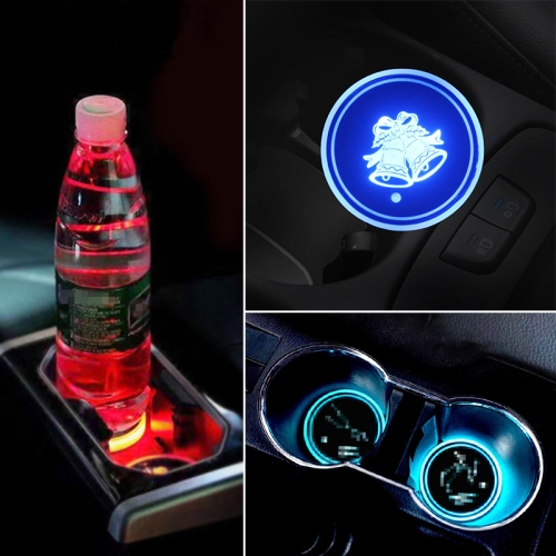 

Car AcrylicColorful USB Charger Water Cup Groove LED Atmosphere Light(Bell)